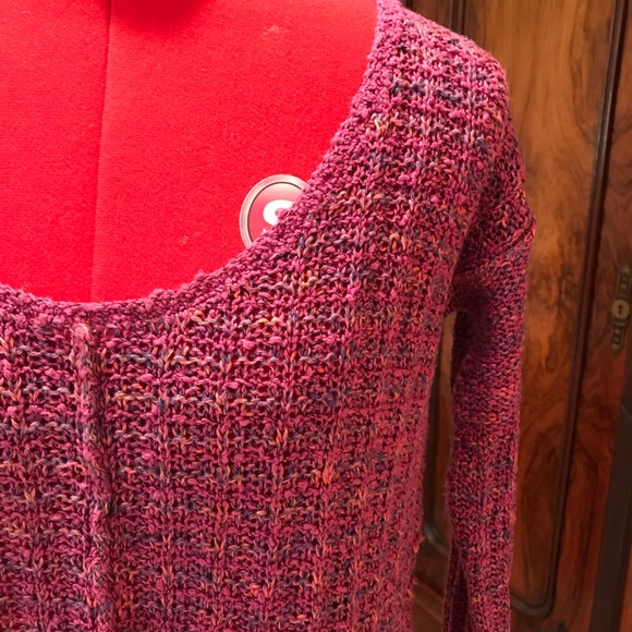 Free People Cotton & Linen Crop Sweater - size S - Picture 2 of 8